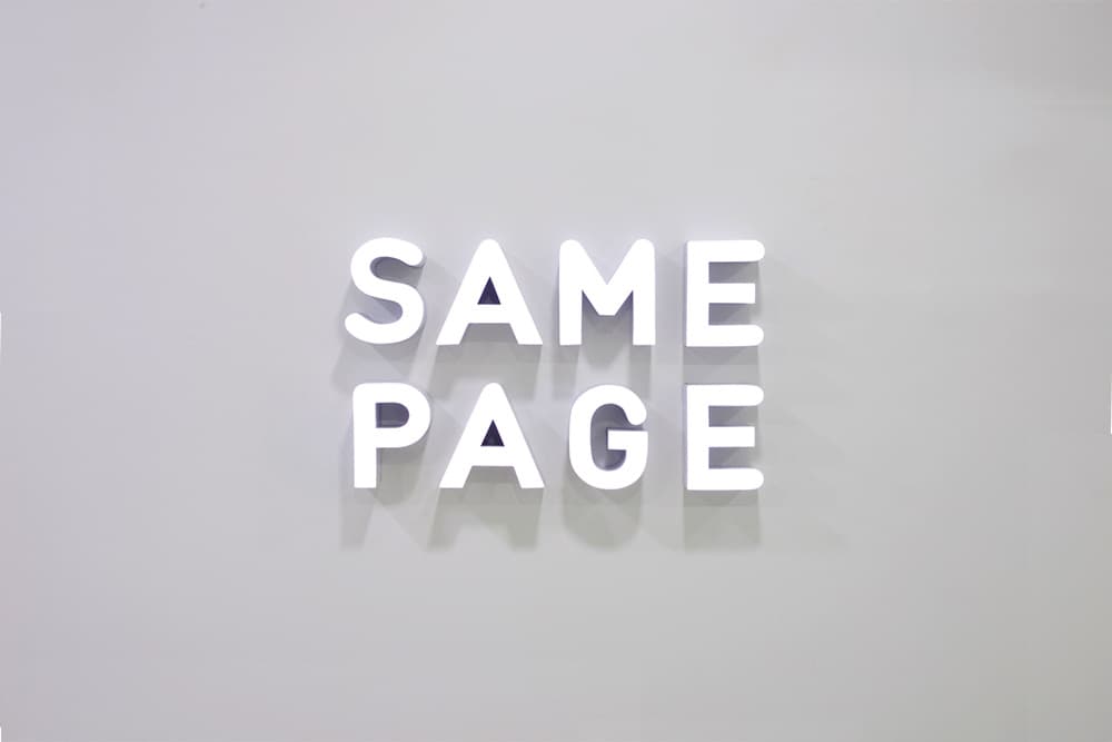 SAME PAGE